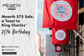 Mearth $75 Sale, a Toast to King Charles 75th Birthday